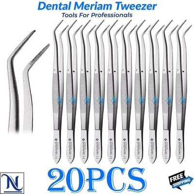 Dental Tweezer Meriam Cotton Forceps Angled Dressing Plier German G