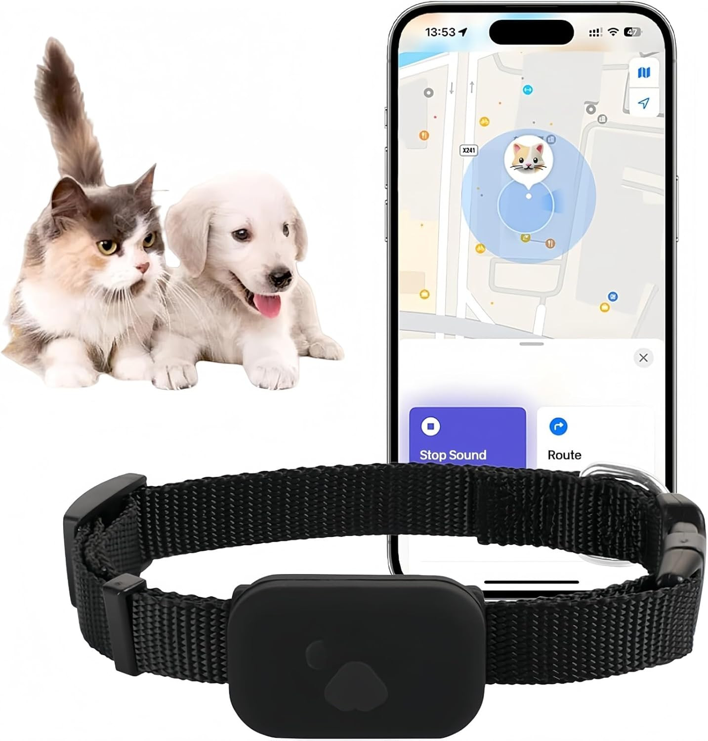 Localizzatore Gatto GPS - Il Tuo Micio Sempre al Sicuro - Taglia Mini