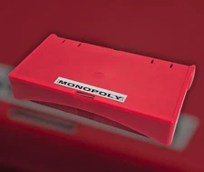 Vintage 2002 Monopoly Hasbro Mini Pocket Sized Travel Board Game Red Case