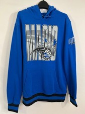 NBA Orlando Majic Blue Gray Hoodie Men's Sz S Graphic New Polyester Hoodie