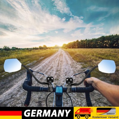 2-In-1 Bike Rear View Mirror 360 Degrees Adjustable MTB Cycling Mirror with Bell