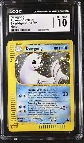 Dewgong graded CGC 10 for sale on eBay