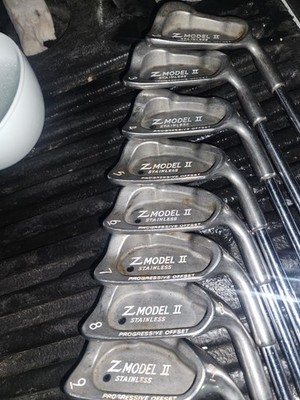 TZ GOLF - VINTAGE Z MODEL 2 -9, 8 Iron Set Steel Shafts Zing 2  Great Condition 