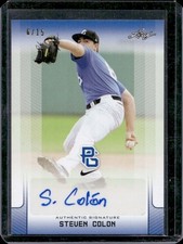 Steven Colon 2017 Leaf Perfect Game National Showcase Blue Auto Autograph /15