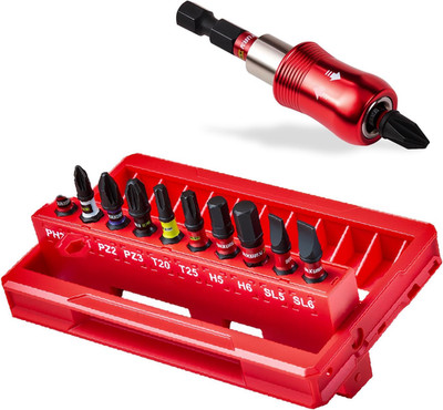 11-teiliges Schrauber Bit Set PH PZ Tx 25mm, Kreuzschlitz/Pozidriv/Torx/Hex Schl