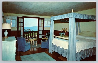 Little Switzerland NC Chalet Motor Lodge Bridal Suite Interior Room Postcard