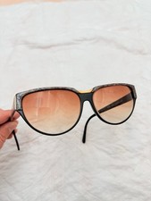 Vintage Womens Luxottica Floral Pink Sunglasses Made In Italy