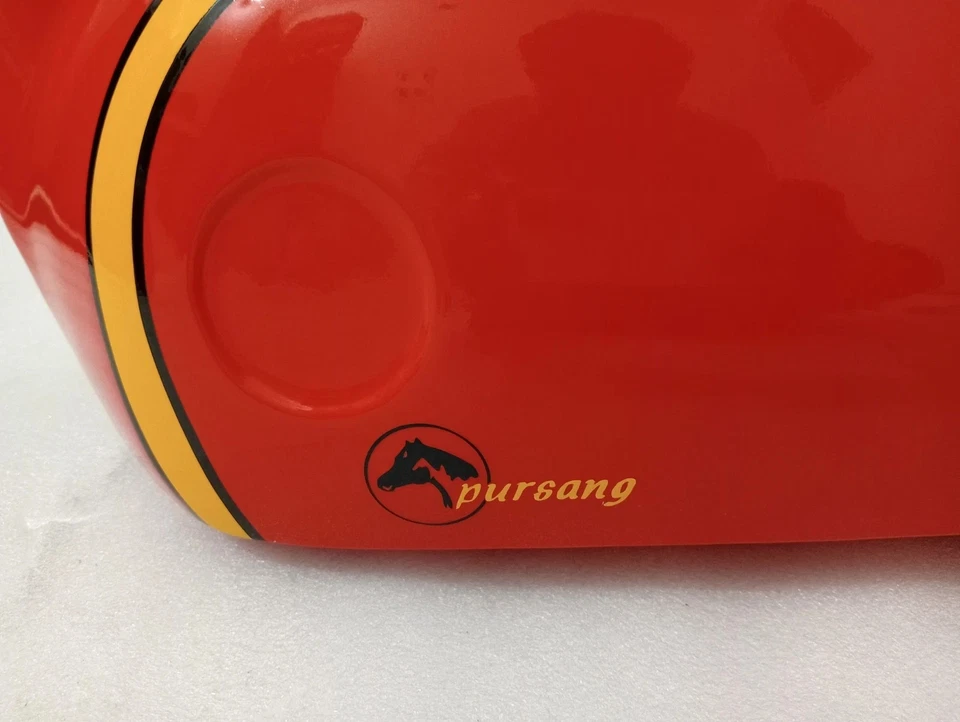 Tanque de gasolina Bultaco Pursang Mk 7/8 acero pintado rojo Foto 4 de 4