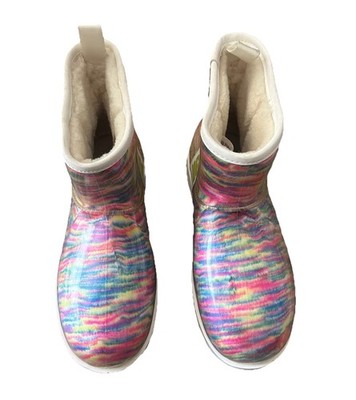 UGG Classic Clear Mini Pixelate Boots for Women Size 8