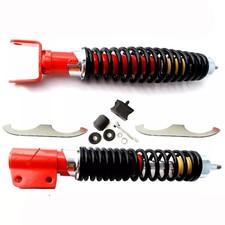 KIT COMPLETO AMMORTIZZATORI CARBONE REGOLABILI NERO-ROSSO VESPA PX 125 ARCOBALEN