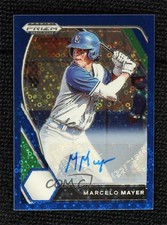 2021 Panini Prizm Draft Picks Blue Donut Circle 13/25 Marcelo Mayer Auto 1v3