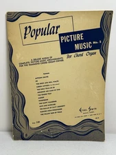 Popular Picture Music Songbook 2 For Chord Organ 1956 Leaman Ethel Smith Hammond