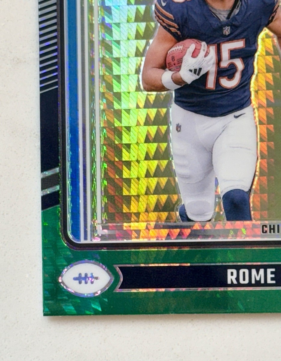 2024 Donruss Optic Rome Odunze Green Hyper Rated Rookie