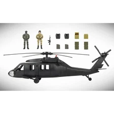 1:18 Black Hawk Helicopter Aircraft Soldier Military Model Vehicle Decoration