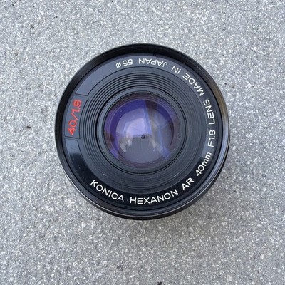 Konica Hexanon AR 40 mm f/1.8 Prime Pancake Objektiv Made in JAPAN