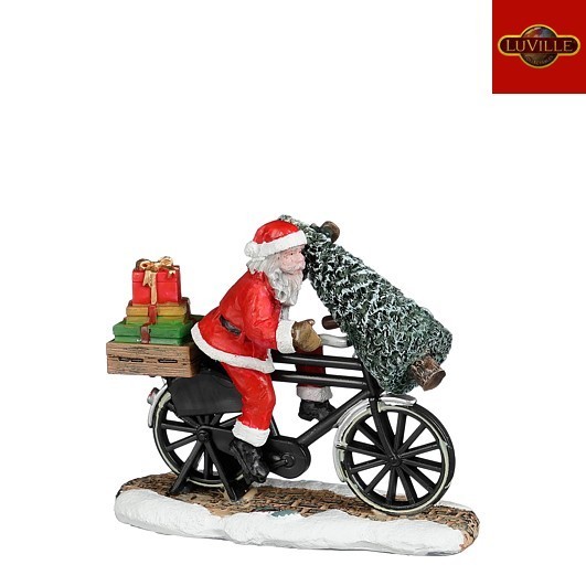 Luville-1180559-808, Santa On Bicycle , Weihnachtsdorf, Santa`S Wonderland-image