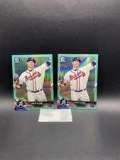 Kolby AllarsTopps Bowman Chrome Braves Serial Numbered Card Lot (2 Cards)