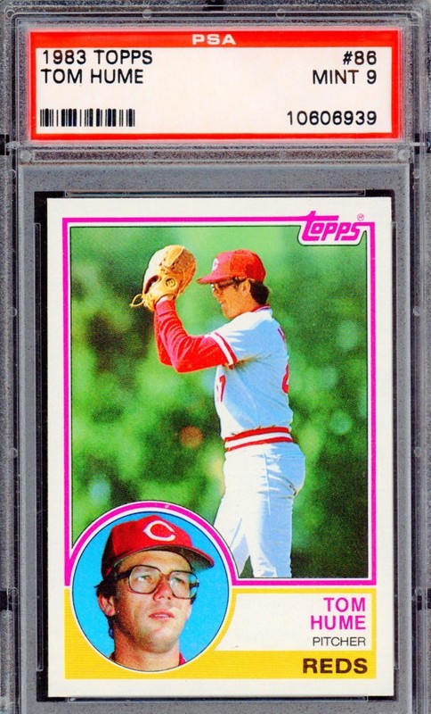 1983 Topps - Tom Hume #86 PSA 9