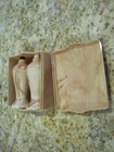 NOS VINTAGE ART DECO PINK BOX CARVANITE SALT AND  PEPPER  PUSH BUTTON SHAKERS — photo 1