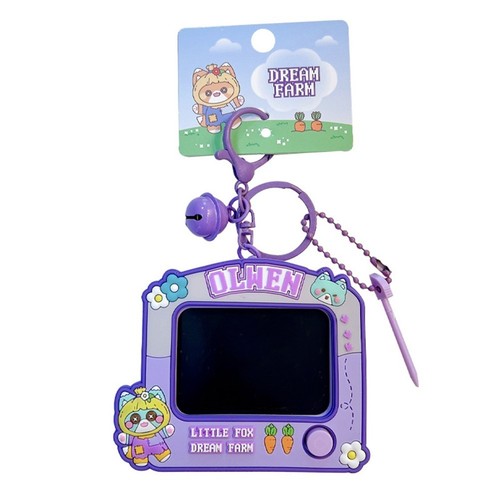 Compact Creative Mini Drawing Board Keyring for Sketching and Doodling - Photo 9/24