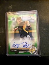 2017 Bowman Chrome #CPA-GH Gage Hinsz Prospect Autographs Green Refractor #/99