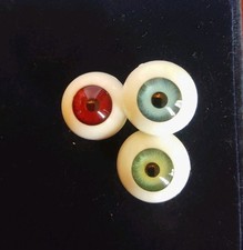 3 Pairs Acrylic Doll Eyes 16 MM Brown, Green, Blue
