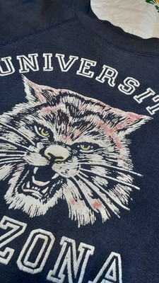 1950s University of Arizona Flock Printed Sweatshirt