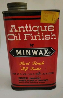 Vintage Minwax Antique Oil Finish 16 oz 1 Pint Hard Finish Soft Lustre NEW