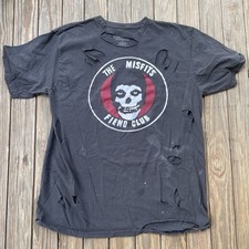 The Misfits Fiend Club Black Tshirt Size XL Punk Rock Condition 2016 Cotton