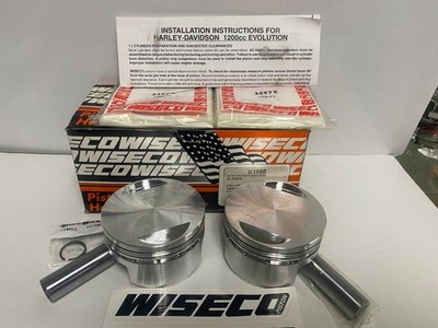 Wiseco Harley Forged Piston Kit 3.498 in. Bore 9:1 Ratio  K1660 Sportster Buell