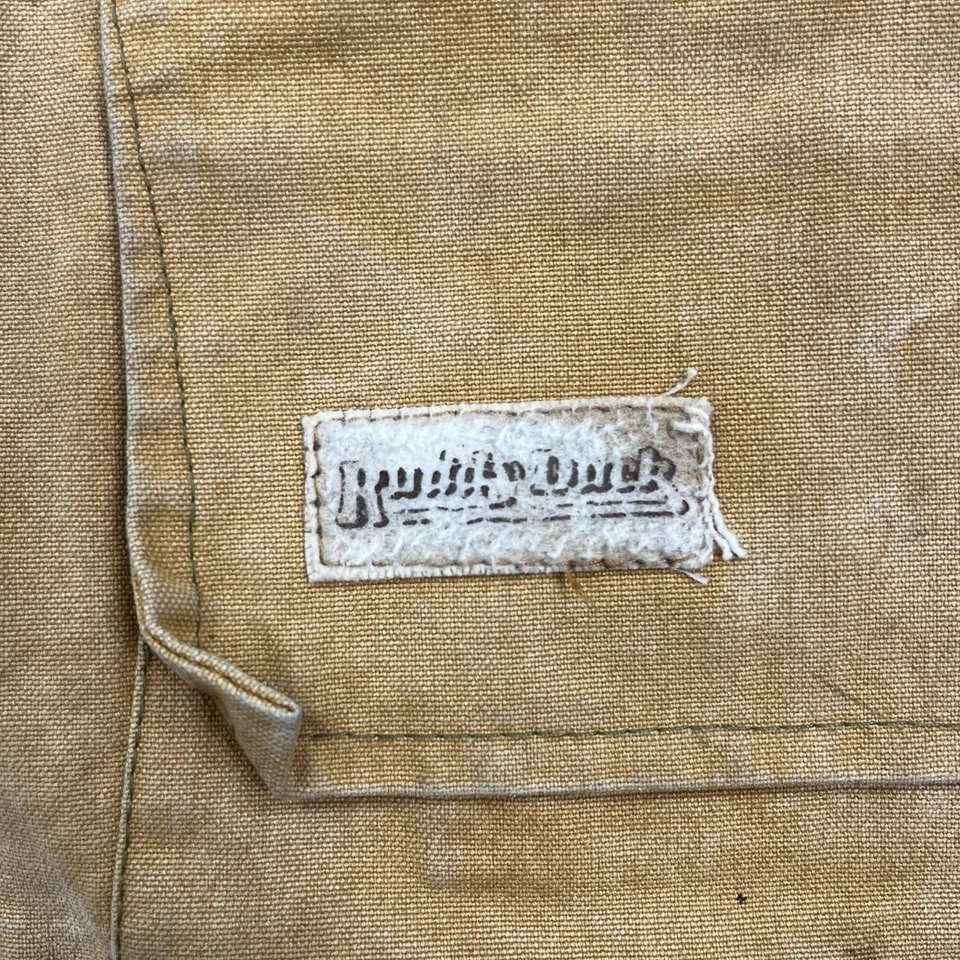 Винтажный Ruddy утка куртка мужская очень большой коричневый холст поле охоты пальто - Изображение 4 из 4
