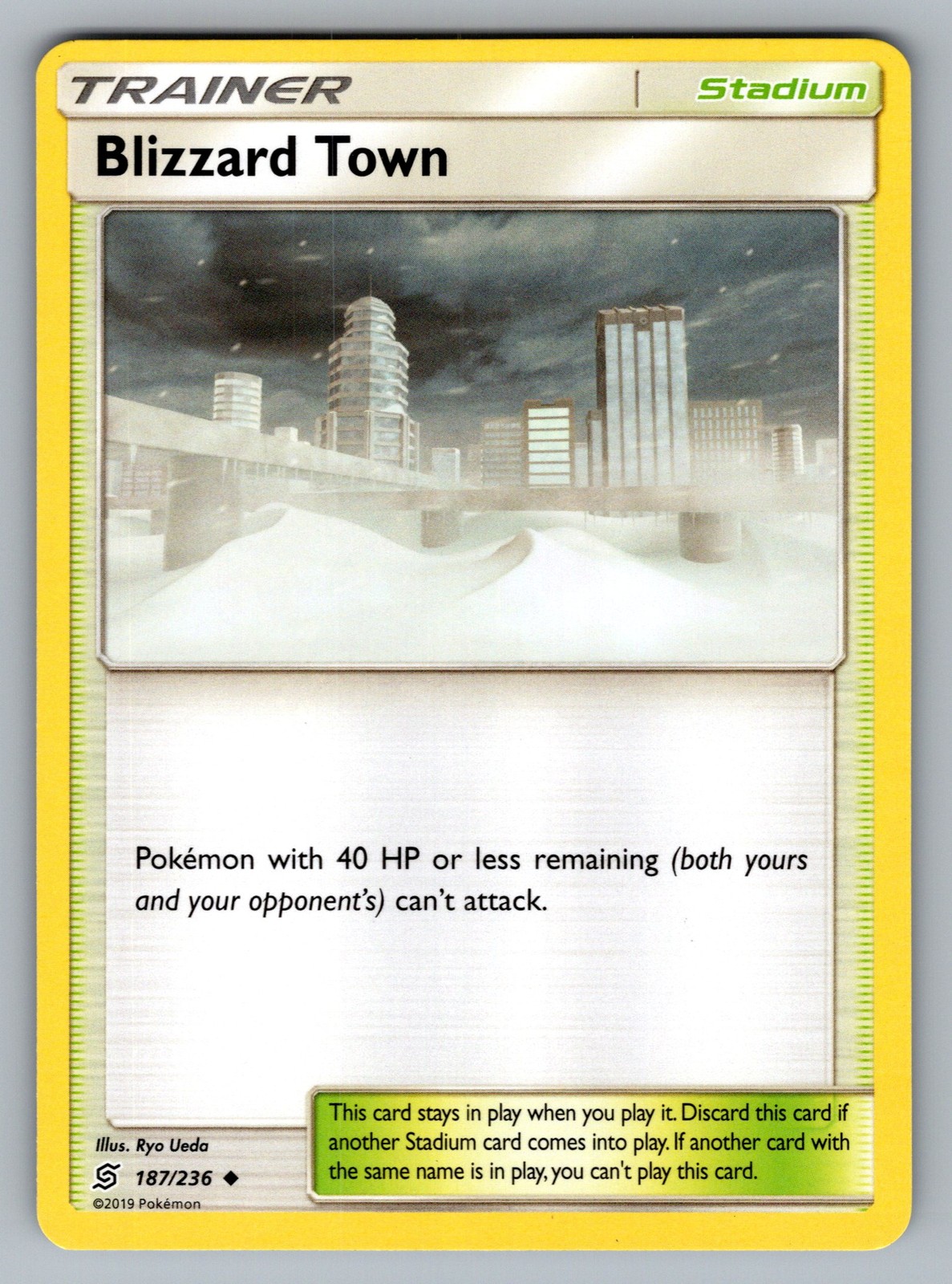 Blizzard Town Uncommon SM - Unified Minds 187/236 Pokemon NM
