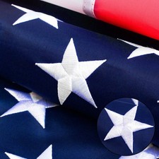 American flag 3x5 FT for Outside, Heavy Duty Polyester USA Flag Outdoor with ...