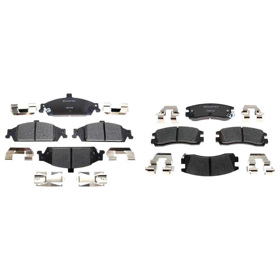 Керамические передние и задние тормозные колодки R-Line для 2004 2003 2002-1999 Oldsmobile Alero - Изображение 4 из 4