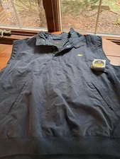 Bobby Jones Silk Shell Green Masters Golf Jacket 1/4 Button Long Sleeve Size 2xl