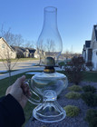Antique EAPG Large Handle Oil Lamp, P&A Eagle Burner — photo 7