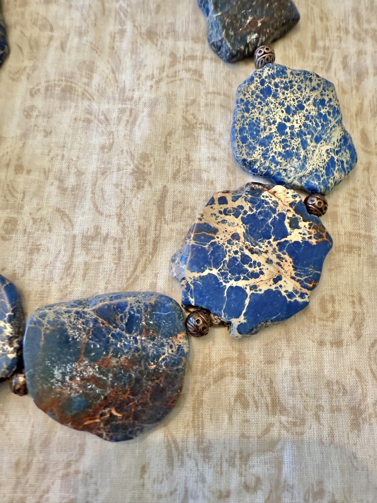 Stunning Impression Jasper Statement Necklace - image 2