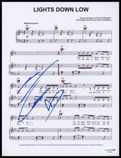 Max Schneider "Hell's Kitchen Angel" SIGNED 'Lights Down Low' Sheet Music ACOA