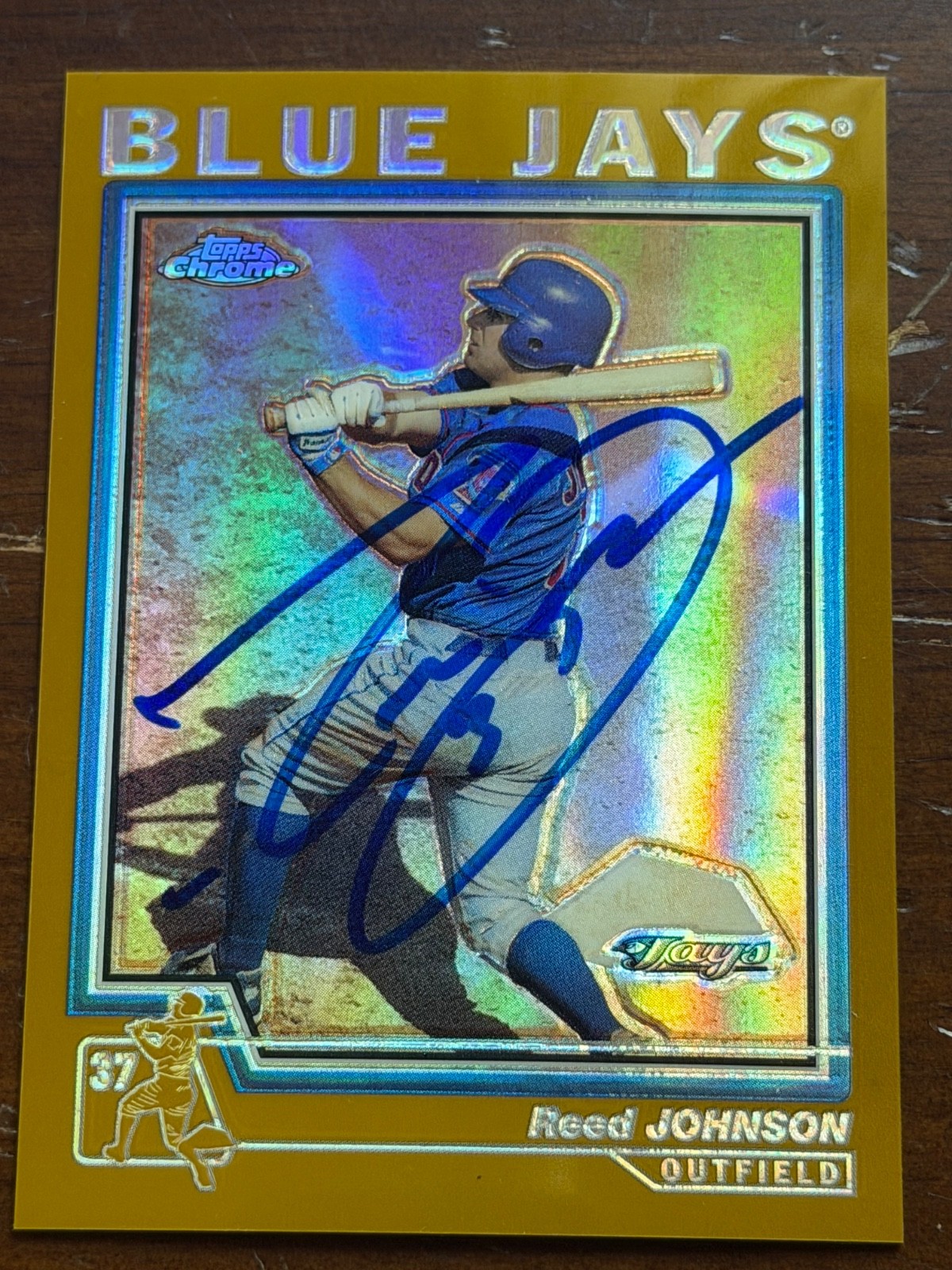 Signed  2004 Topps Chrome - Reed Johnson #396 Gold Refractor