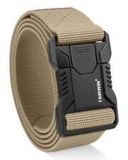 Tactical Belt Men, 1.5" Stretch Nylon Web Military Hiking Rigger Work Belts w...