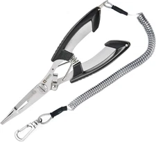 H01 Small Fishing Pliers Scissors Braid Cutters Lightweight Stainless Steel Fish