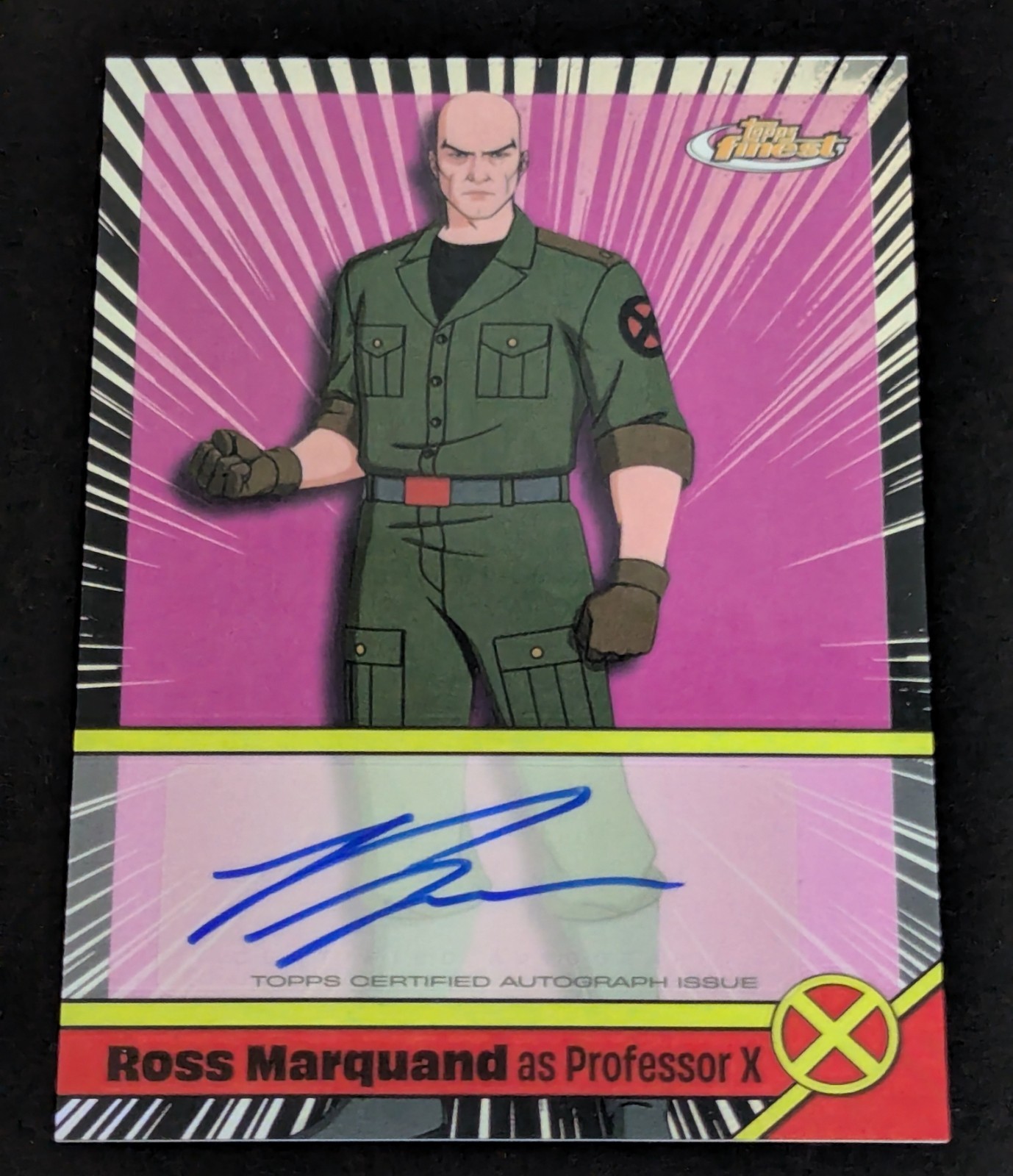 2024 Topps Finest Marvel X-Men '97 PROFESSOR X ROSS MARQUAND AUTO #VA-RM