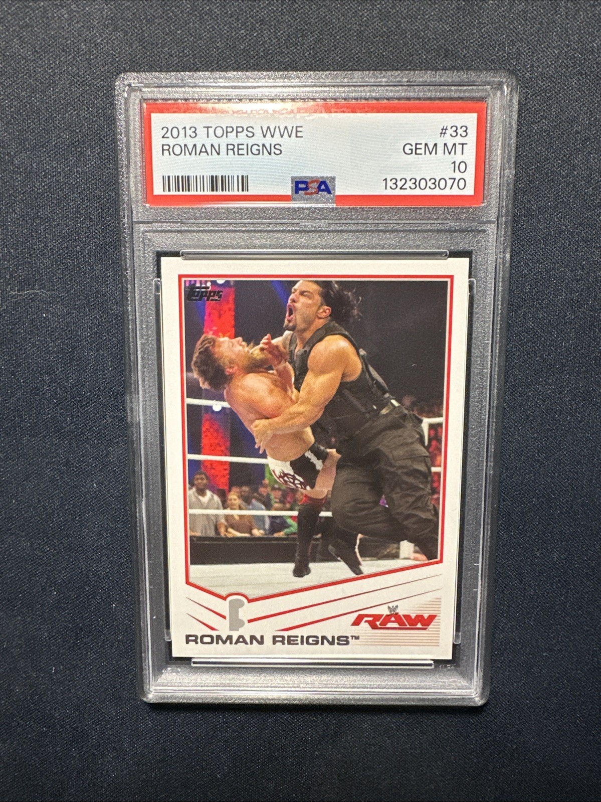 2013 Topps WWE Roman Reigns PSA 10 Rookie #33
