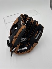 Baseball Glove Right Hand Throw Youth Franklin 9.5 Inch Black and Brown