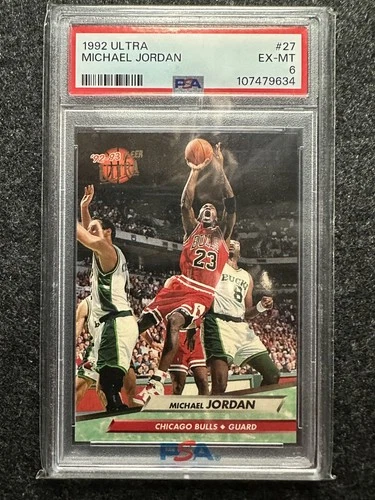 Michael Jordan 1992-93 Fleer Ultra #27 PSA 6 EX-MT Chicago Bulls GOAT HOF