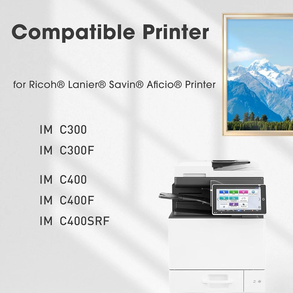 Cartucho de tóner IM C300 IM C400 842378-842381 BCMY paquete de 4 para Ricoh Savin Lanier Foto 3 de 4