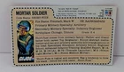 1983 GI Joe Short Fuse Red Back Mail Away File Card Only - Good Condition!