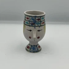 Whimsical Face Mug Figural Art Pottery Ceramic Decorative Mug
