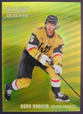 2025-26 UD Allure Hockey #CF-10 Color Flow Noah Hanifin Yellow-Green Card