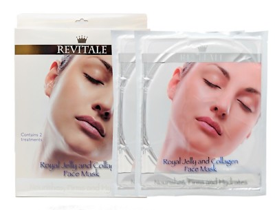 Revitale Gesichtsmasken - Gelée Royale und Kollagen - pflegt, strafft & spendet Feuchtigkeit 
